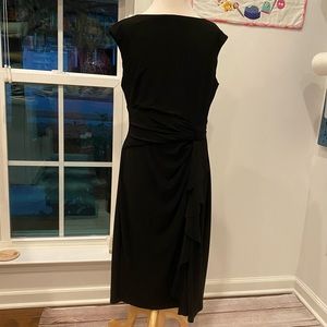 Chaps Black Sleeveless Cocktail dress- size M
